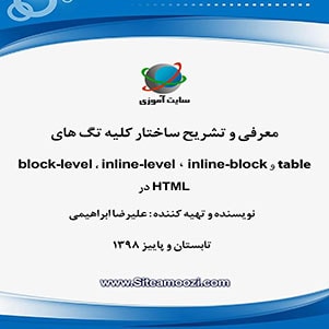 کتاب بررسی نحوه نمایش تگ های HTML مرورگر اینترنتی - سایت آموزی
